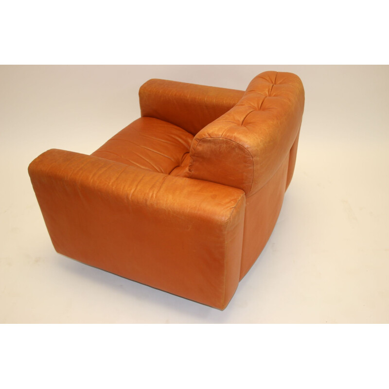 Pair of Vintage DS40 Club chair from de Sede Cognac leather 1970s