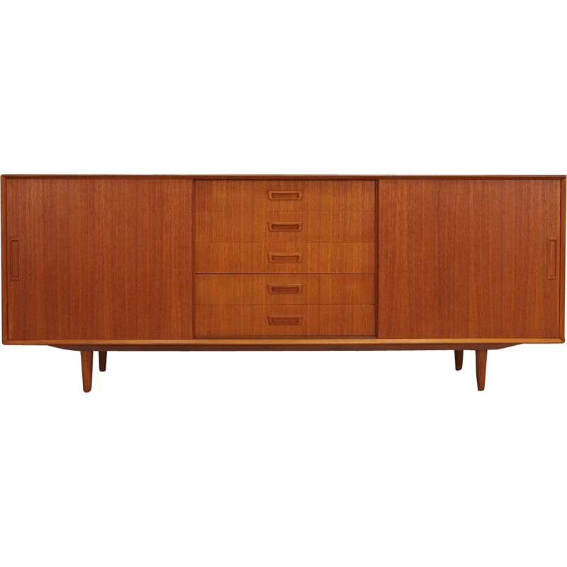 Vintage teak sideboard danish par Vemb Mobel Fabric 1970