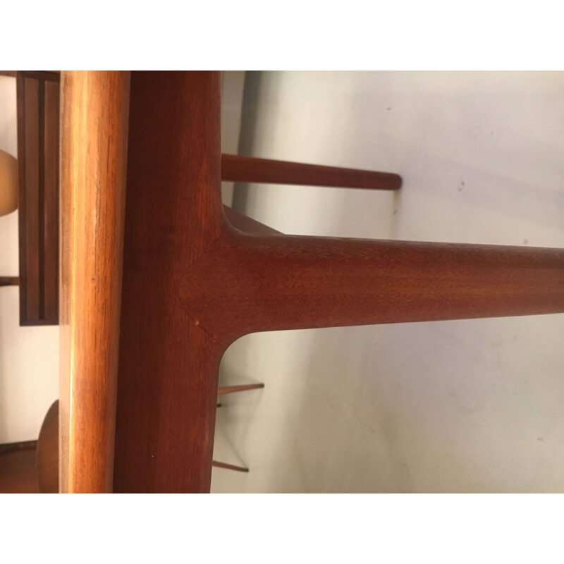 Vintage teak extensible dining table Ejnar Larsen & Aksel Madsen 1958