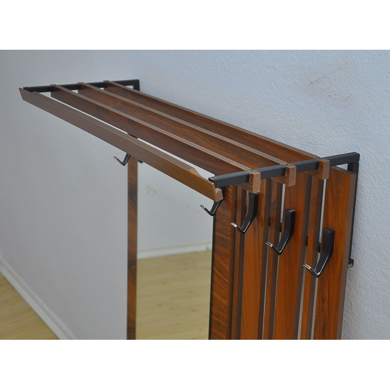 Vintage Wall Coat Rack aluminum, 1960s