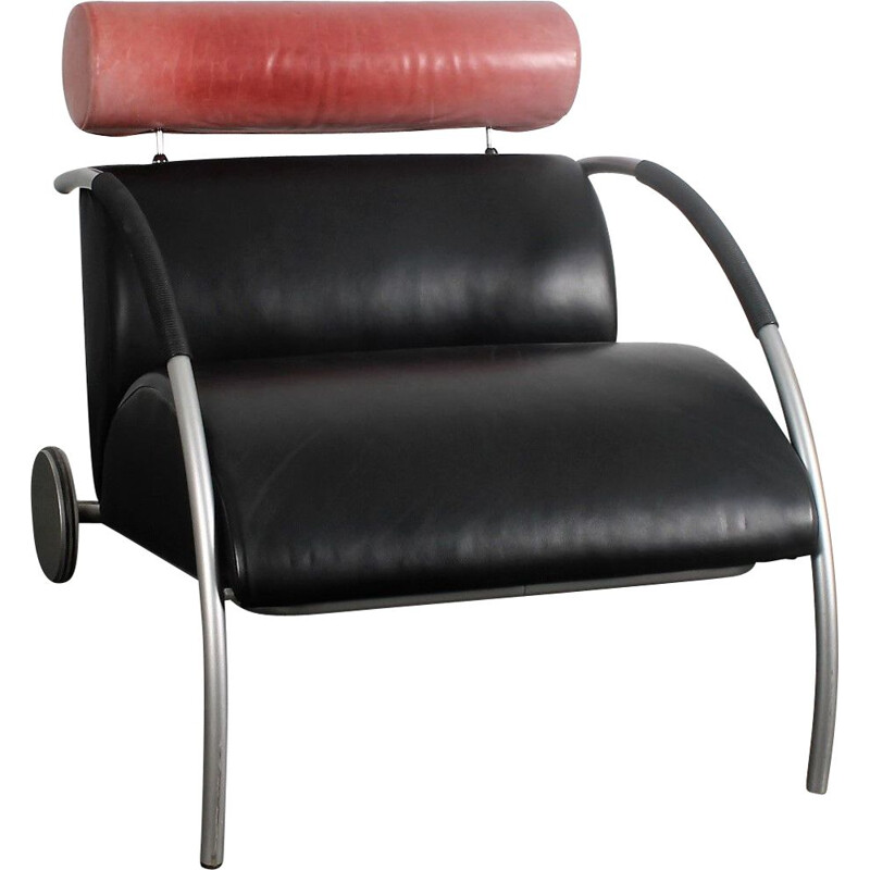 Vintage leather armchair by Peter Maly for Cor Zyklus