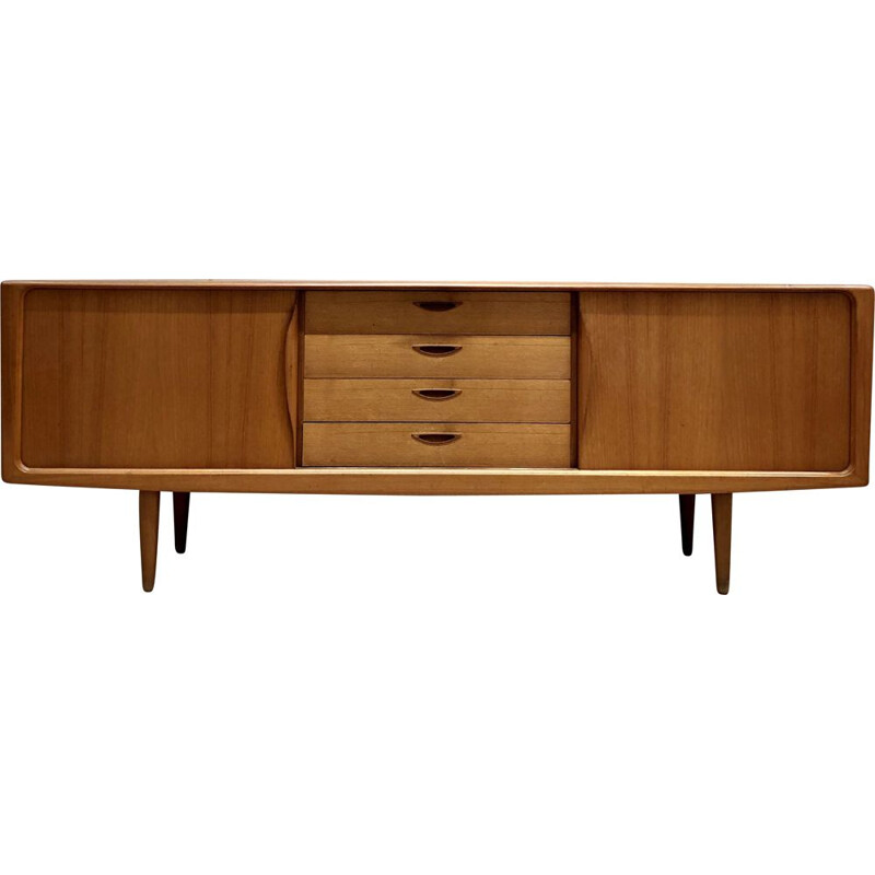 Vintage sideboard teak Bramin Henri Walter Klein blond 1960