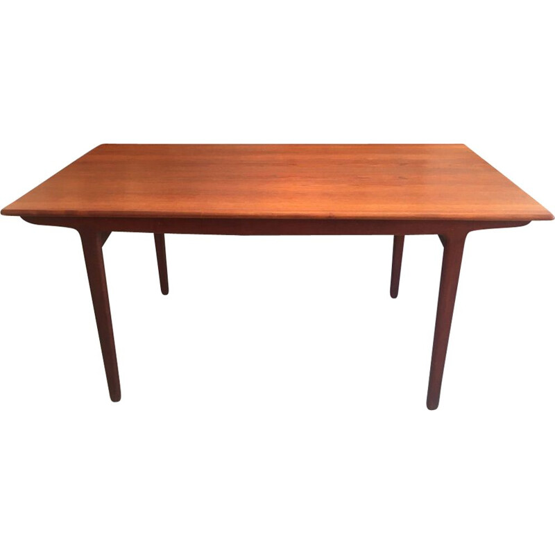 Vintage teak extensible dining table Ejnar Larsen & Aksel Madsen 1958