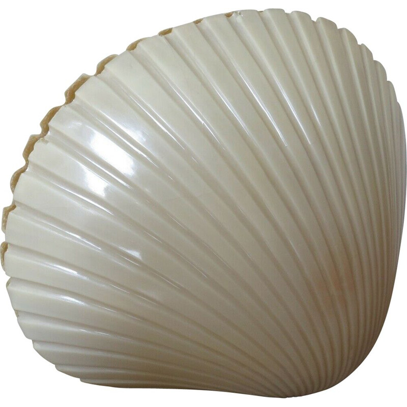 Vintage fiberglass "shell" lamp André Cazenave 1970