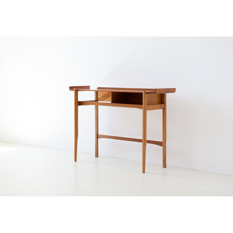 MidCentury Italian Modern Teak Console Table 1950s