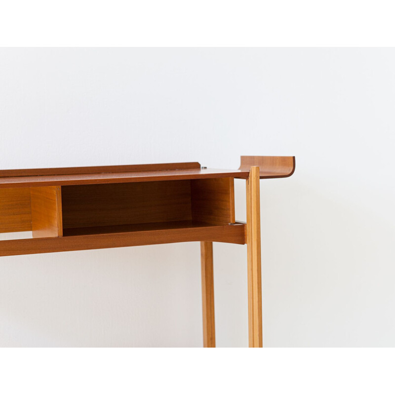 MidCentury Italian Modern Teak Console Table 1950s