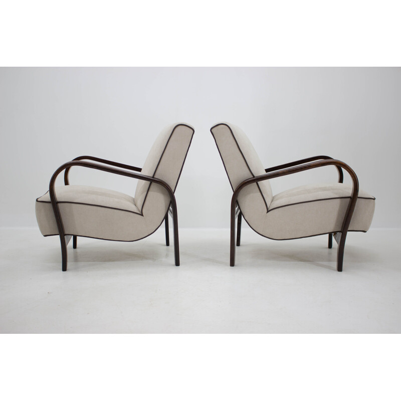 Pair of vintage armchairs by Kropáček Koželka 1950