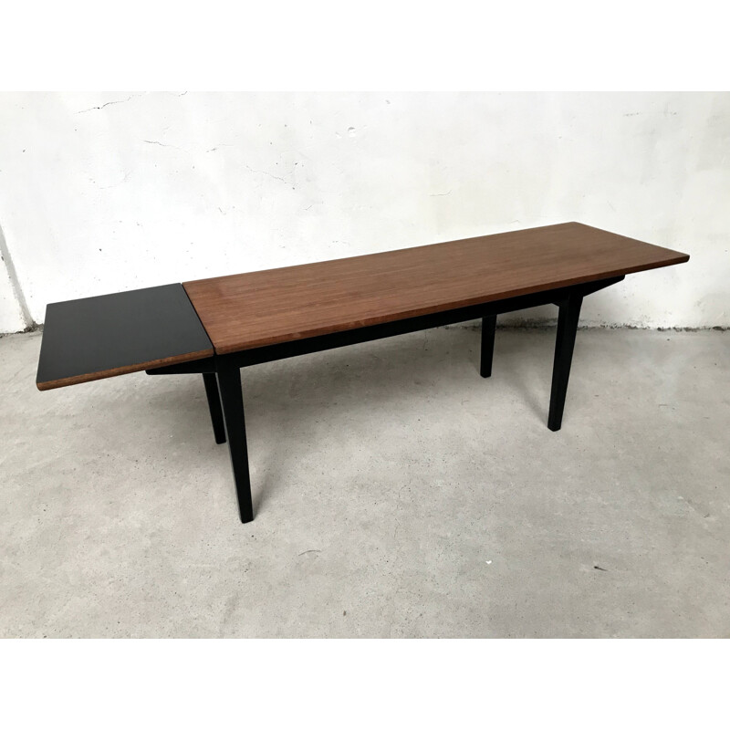 Vintage coffee table with extension Nathan Quality 1960