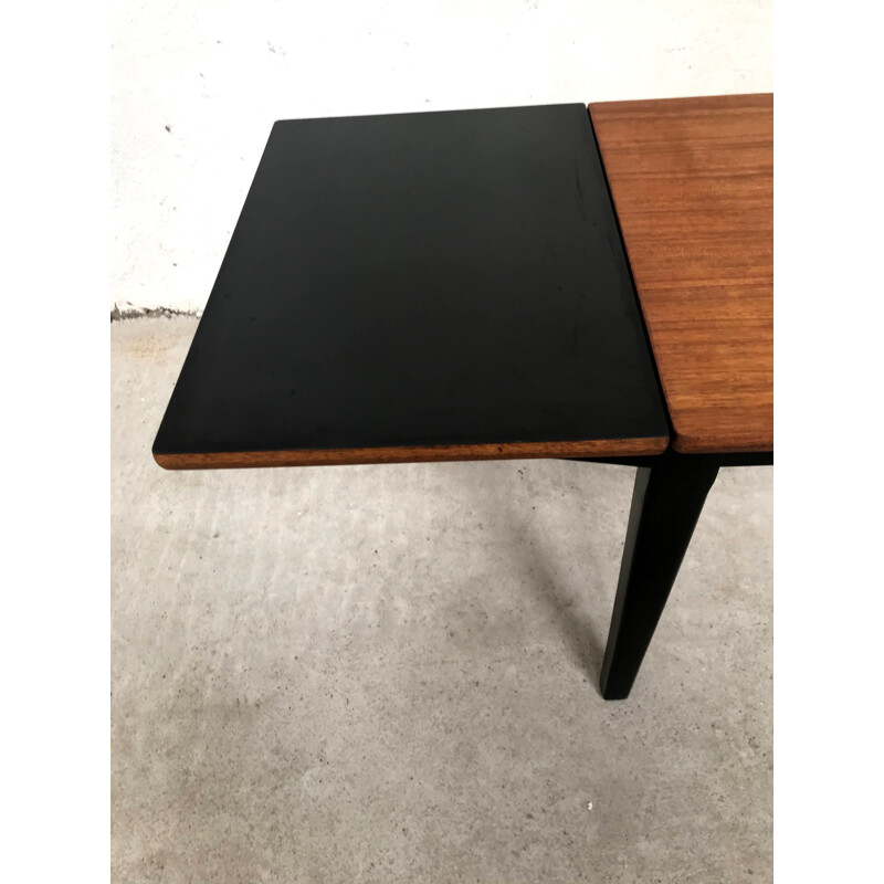 Vintage coffee table with extension Nathan Quality 1960