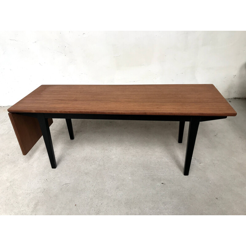 Vintage coffee table with extension Nathan Quality 1960