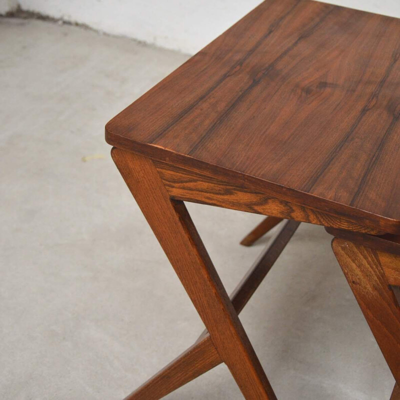 Vintage Danish rosewood nesting tables 1960