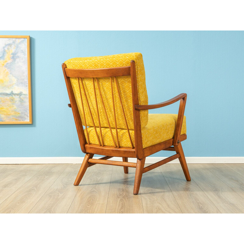 Vintage yellow armchair Germany 1950