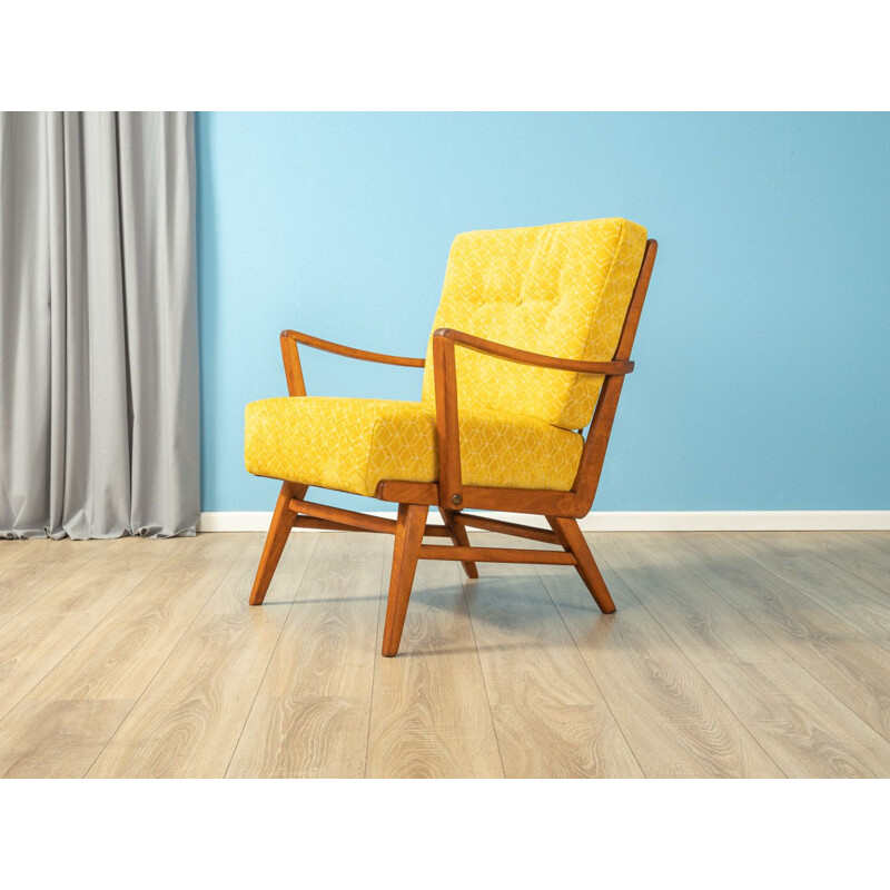 Vintage yellow armchair Germany 1950