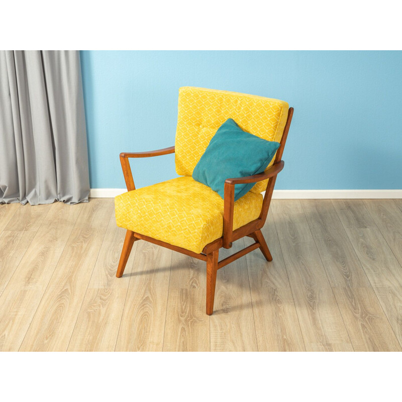 Vintage yellow armchair Germany 1950