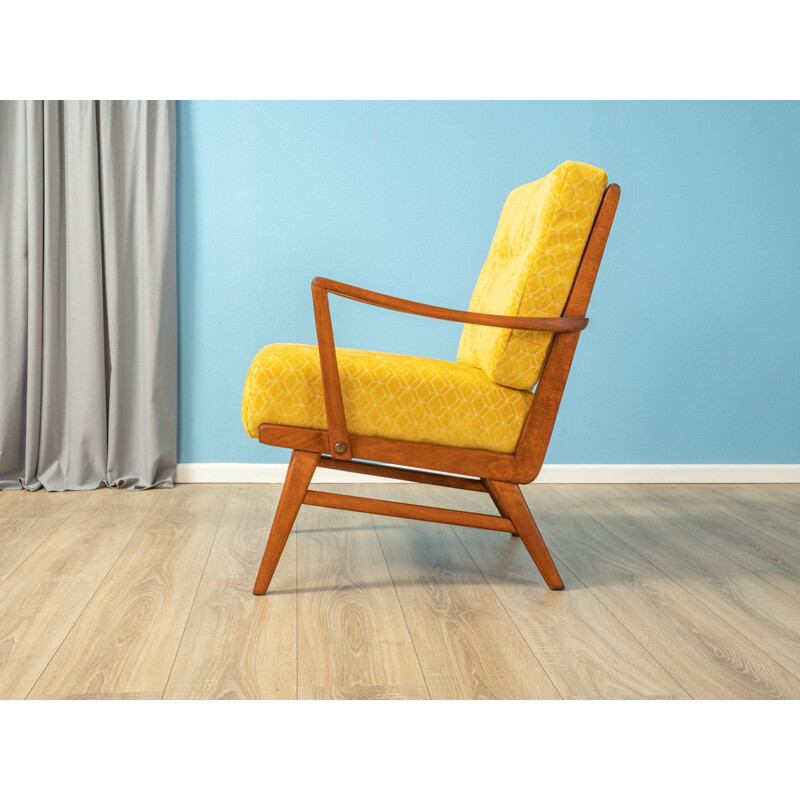 Vintage yellow armchair Germany 1950