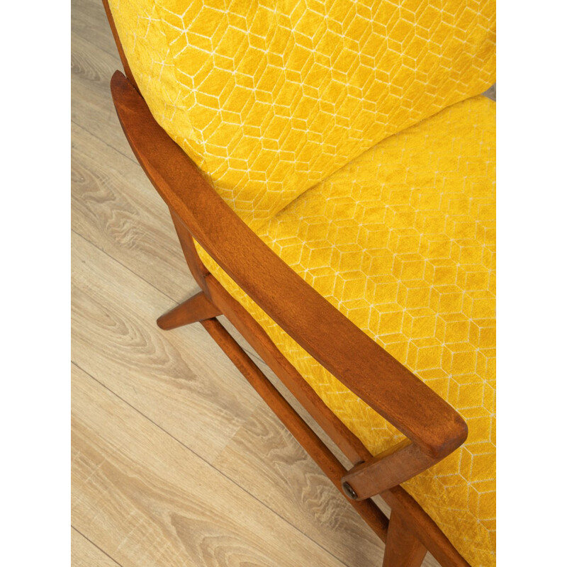 Vintage yellow armchair Germany 1950