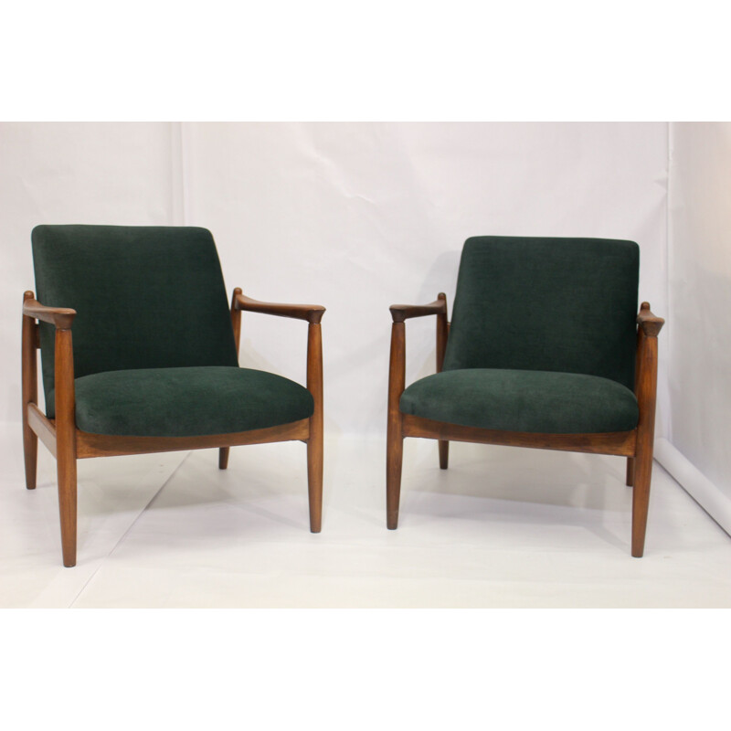 Pair of vintage armchairs by Edmund Homa 1960s