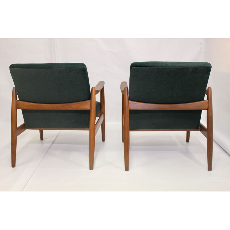 Paire de fauteuils vintage par Edmund Homa 1960
