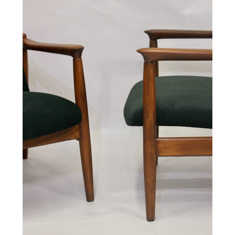 Paire de fauteuils vintage par Edmund Homa 1960