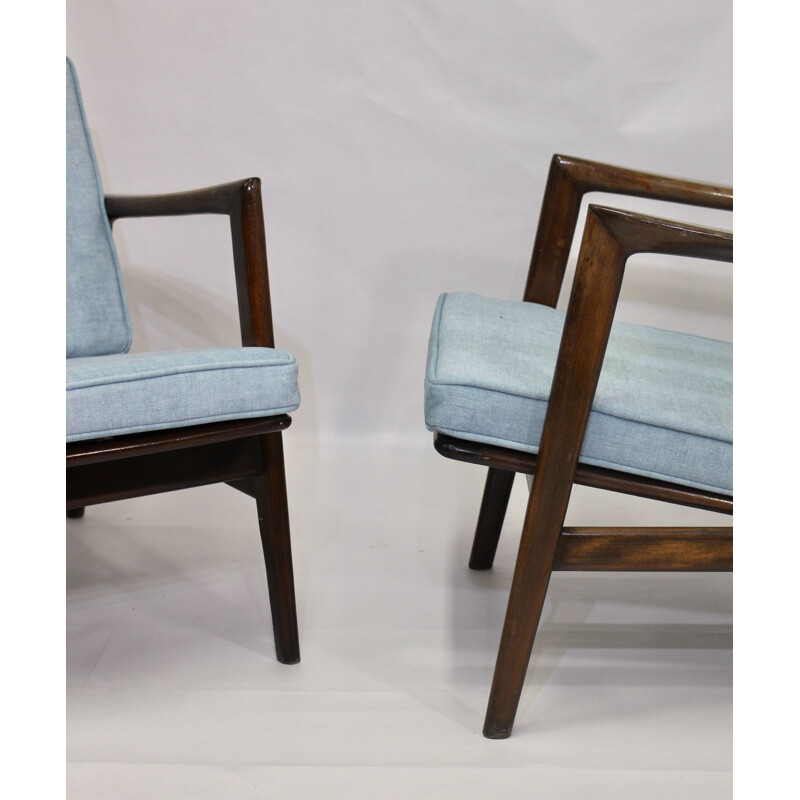 Paire de fauteuils vintage par Stefan de Swarzędzkie Fabryki Mebli 1960