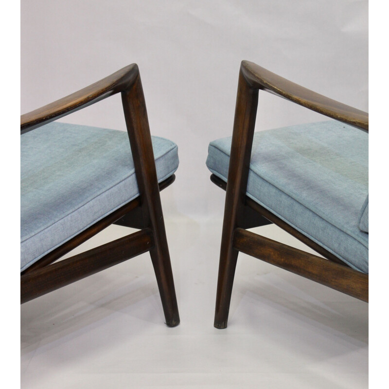 Pair of vintage armchairs by Stefan from Swarzędzkie Fabryki Mebli 1960s