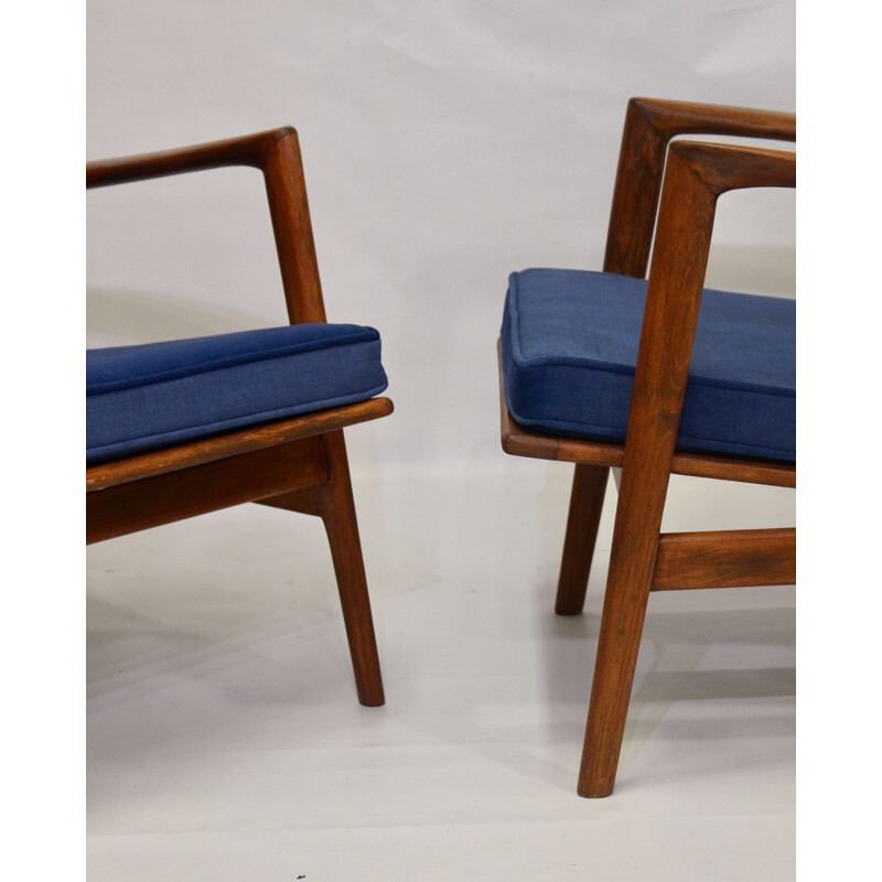 Pair of vintage armchairs by Stefan from Swarzędzkie Fabryki Mebli 1960s