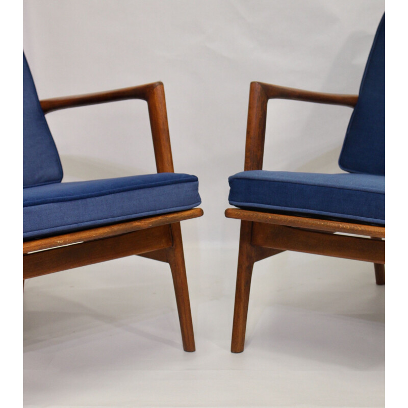 Pair of vintage armchairs by Stefan from Swarzędzkie Fabryki Mebli 1960s