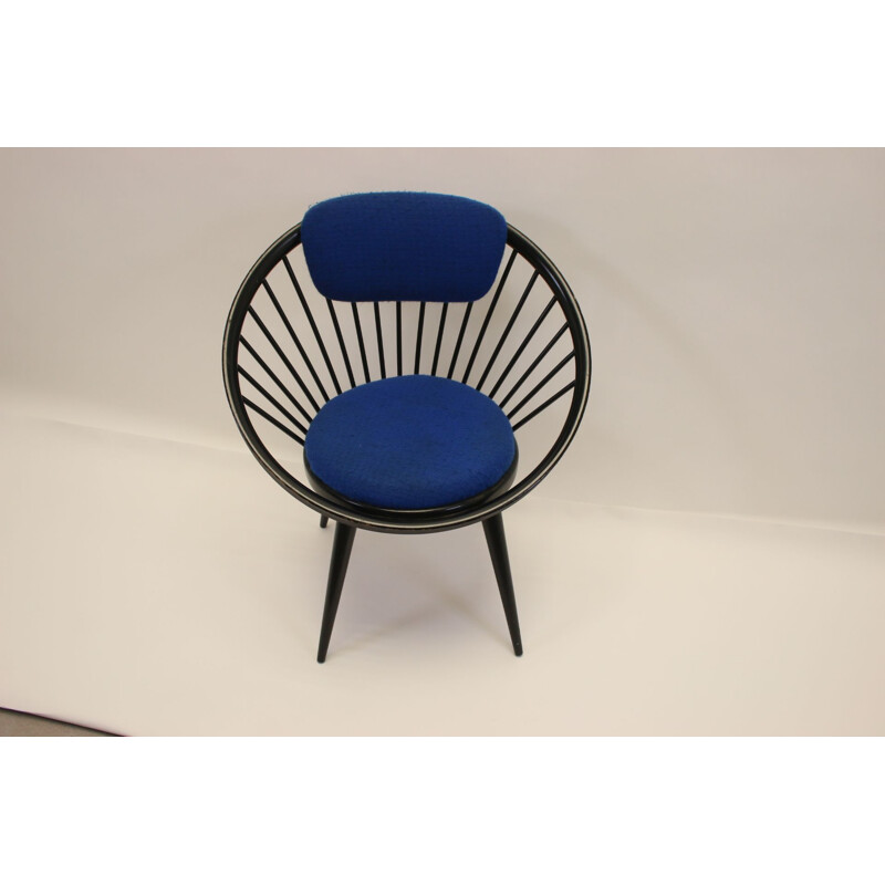Cadeira redonda Yngve ekstrom Black 1960