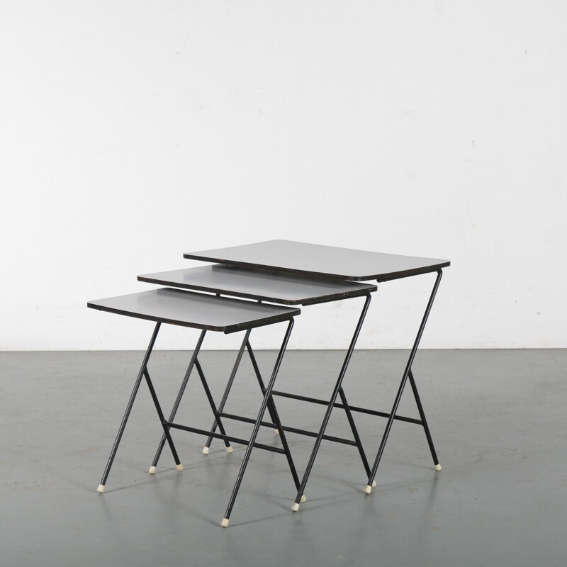 Vintage Nesting tables by Tjerk Reijenga for Pilastro Netherlands 1950s