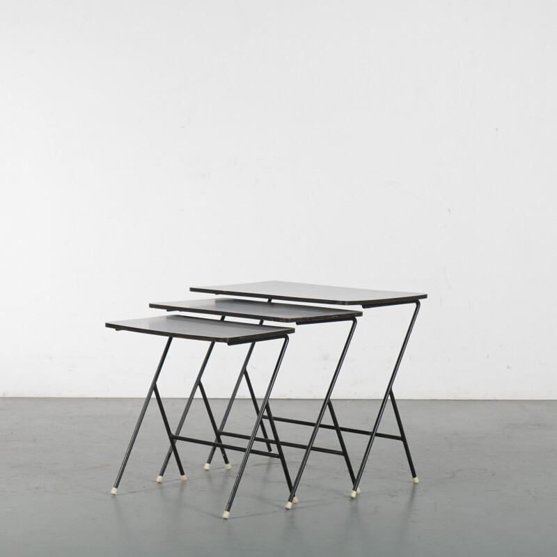 Vintage Nesting tables by Tjerk Reijenga for Pilastro Netherlands 1950s