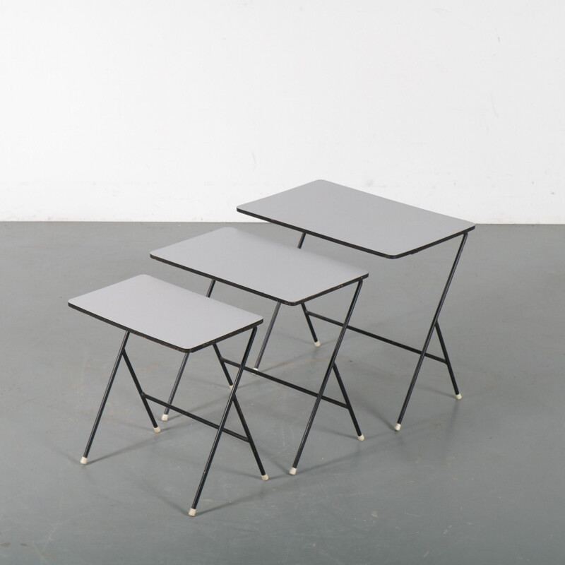 Vintage Nesting tables by Tjerk Reijenga for Pilastro Netherlands 1950s