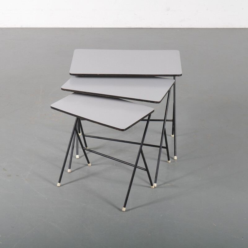 Vintage Nesting tables by Tjerk Reijenga for Pilastro Netherlands 1950s