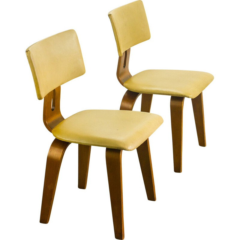 Set of 2 Pastoe SB02 chairs, Cees BRAAKMAN - 1950s