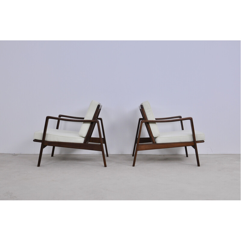 Pair of Vintage Lounge Chair by Arne Wahl Iversen for Komfort 1950s