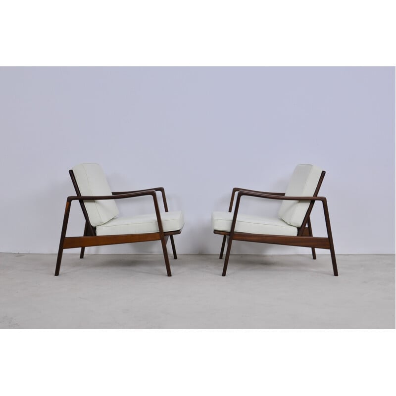 Pair of Vintage Lounge Chair by Arne Wahl Iversen for Komfort 1950s