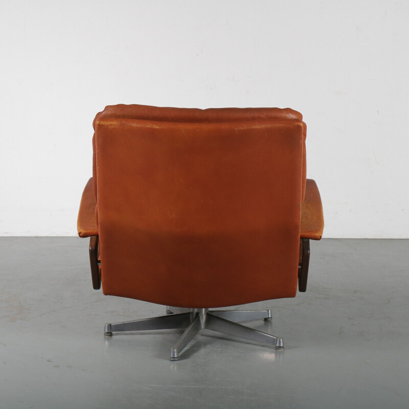 Vintage King chair by André Vandenbeuck for Strassle Switzerland 1960s