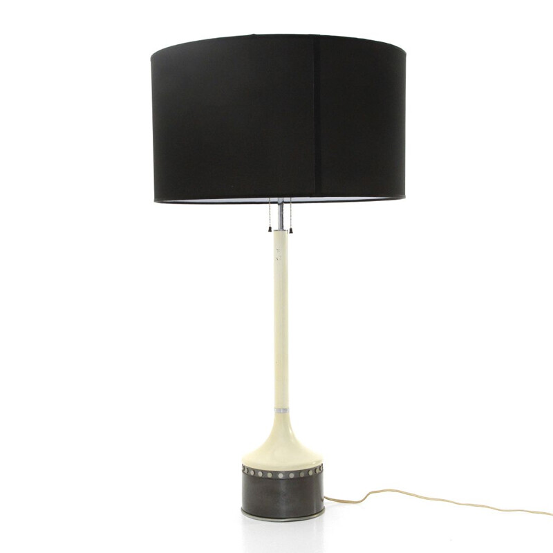 Lampe de table vintage avec abat-jour noir de Stilnovo 1960