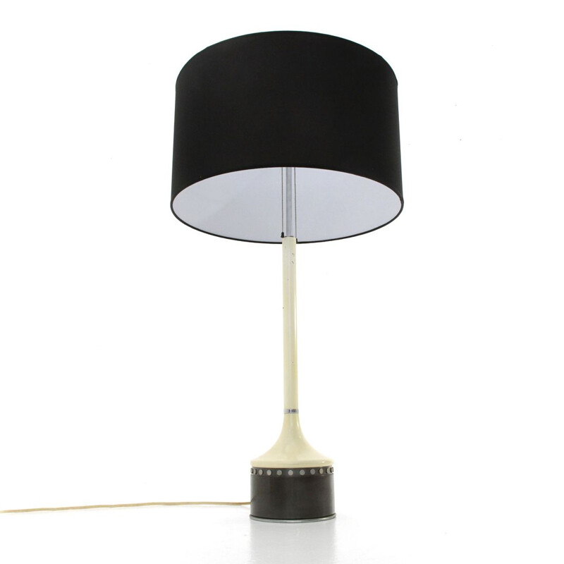 Vintage Table lamp with black shade by Stilnovo 1960s