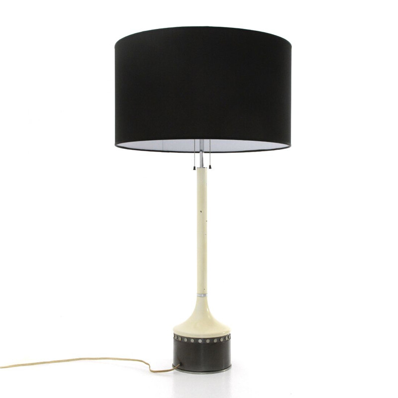 Vintage Table lamp with black shade by Stilnovo 1960s