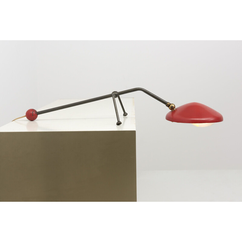 Vintage Piano Lamp by J.J.M. Hoogervorst for Anvia Netherlands 1950s