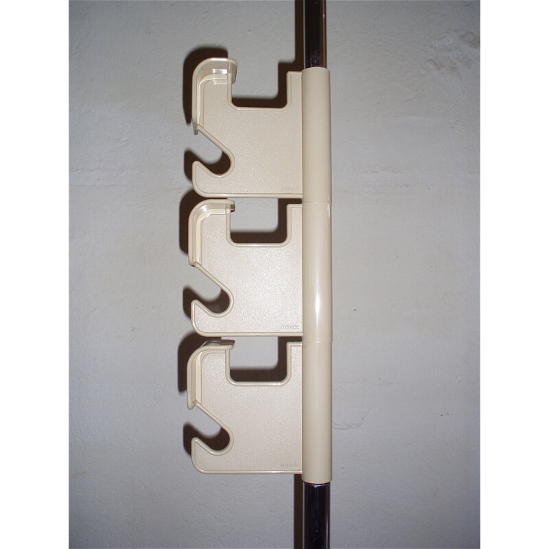 Vintage coat rack stand in metal and plastic, Jean Pierre VITRAC - 1970s