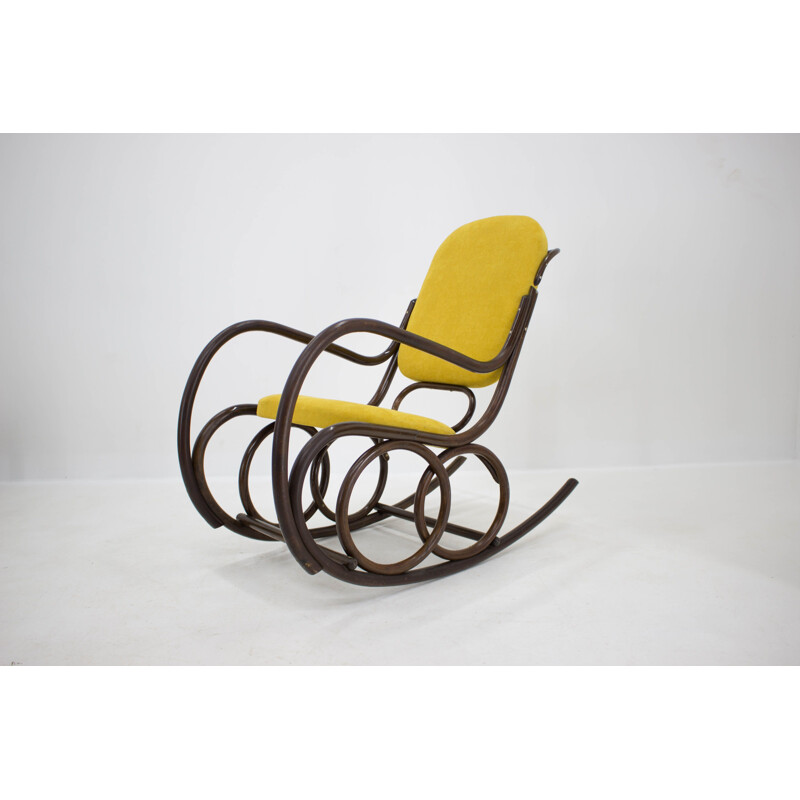 Vintage Bentwood rocking chair by Ton 1960