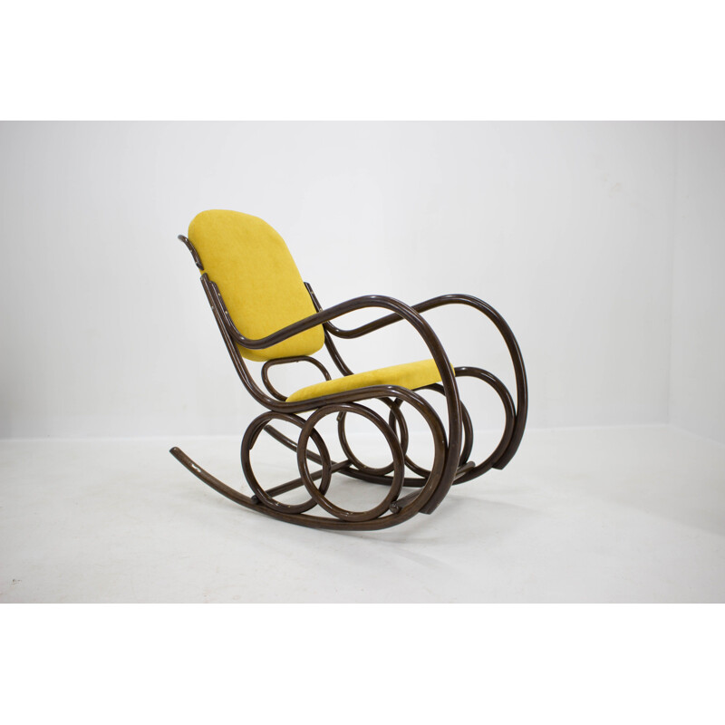 Vintage Bentwood rocking chair by Ton 1960