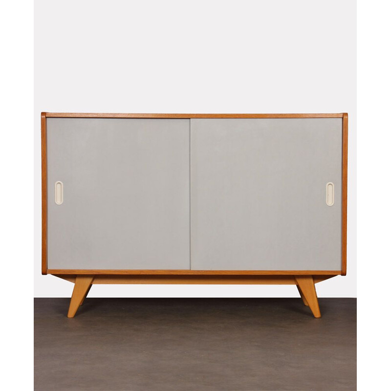 Vintage chest of drawers with sliding doors by Jiri Jiroutek 1960