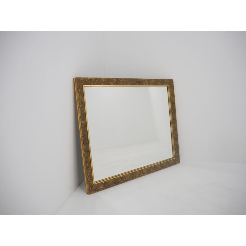 Vintage spiegel met houten lijst