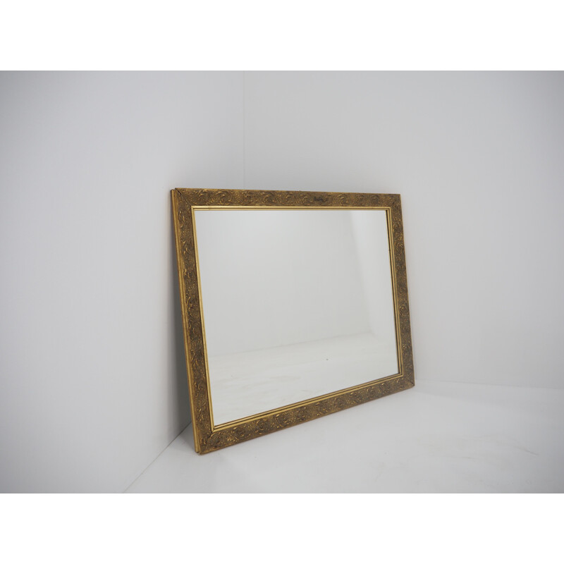 Miroir vintage avec cadre en bois