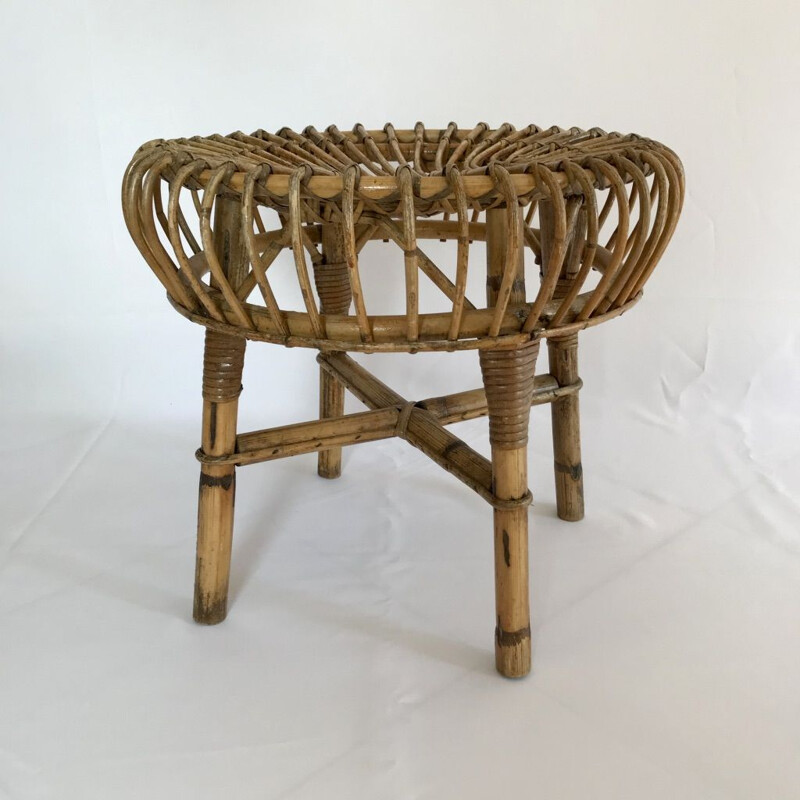 Sgabello vintage Franco Albini per Vittorio Bonacina 1960