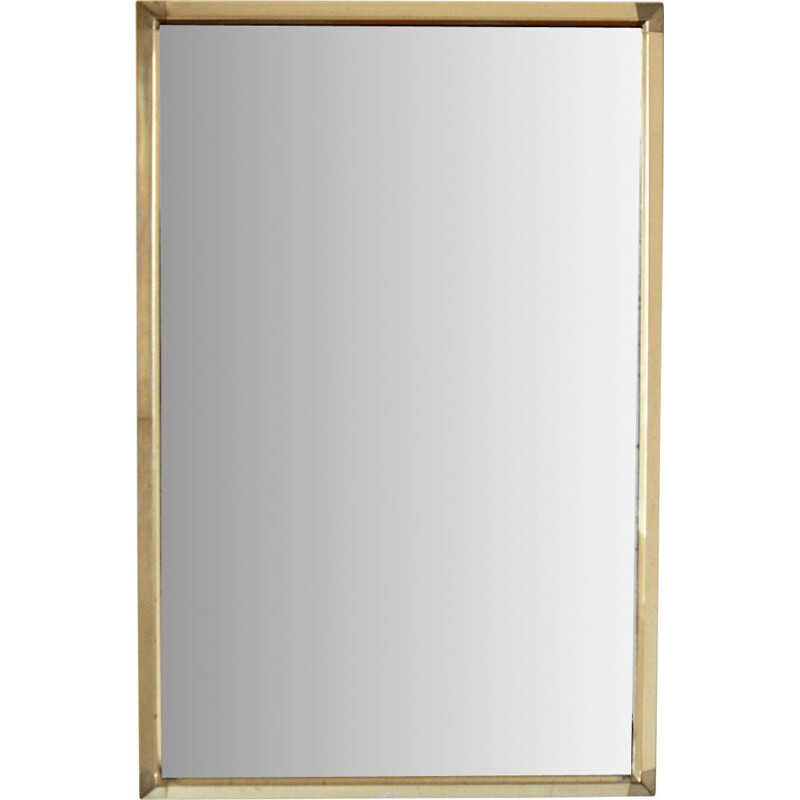 Vintage goldenrod vintage wall mirror 1970s