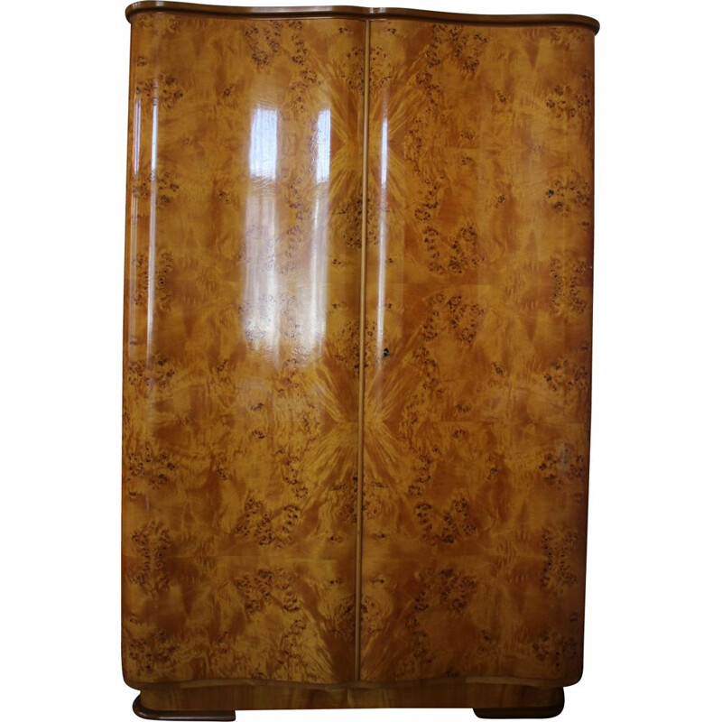 Vintage Wardrobe with Two Doors from UP Závody Czechoslovakia 1950s