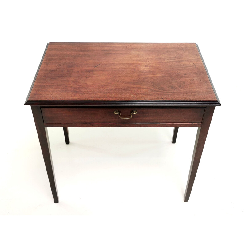 Vintage English antique side table in Georgia mahogany